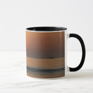 Ocean beach sunrise colour photo coffee mug