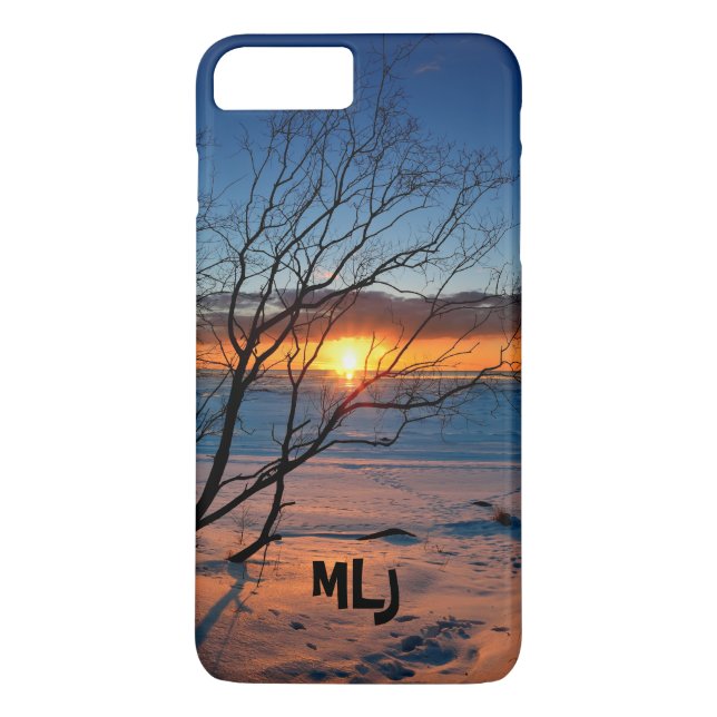 Ocean Beach Sunset Personalised iPhone Case (Back)