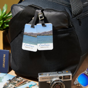 ocean beach travel add name place city text nomad luggage tag