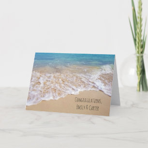 Ocean Beach wedding Card