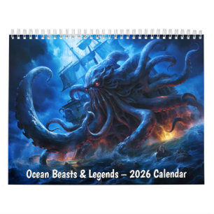 Ocean Beasts & Legends – 2026 Calendar