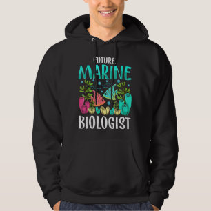 Ocean Biology Kids Children Future Marine Biologis Hoodie