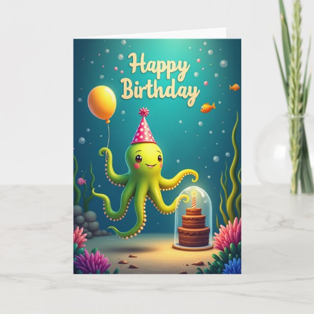 Ocean Birthday Friend Card (Front)