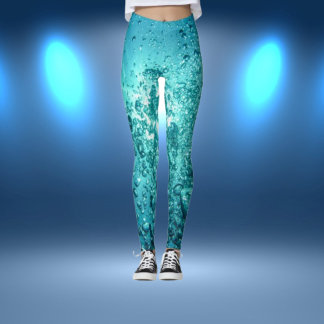 "Ocean Bliss Bubbles Leggings" Leggings