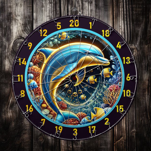 Ocean Bliss Dolphin Dartboard Design (Creator Uploaded)