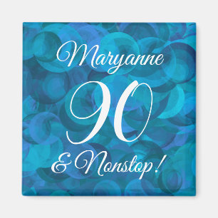 Ocean Blue 90 and Nonstop Birthday Party Magnet