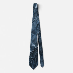 Ocean Blue Abstract Textures Tie