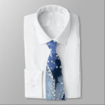 Ocean Blue Agate Glitter Sparkly Neck Tie<br><div class="desc">Ocean Blue Agate Glitter Sparkly Neck Tie - perfect for any special occasion. Such a thoughtful gift for him.</div>