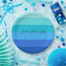 Ocean Blue and Green Striped