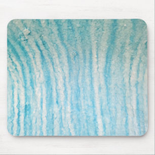 Ocean Blue And White Abstract Canvas Print Triptyc Mouse Pad