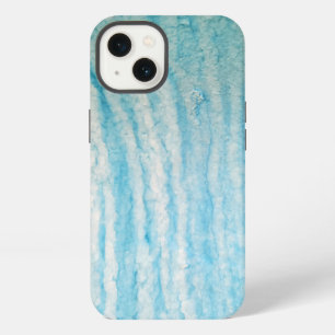 Ocean Blue And White Abstract iPhone 13 Case