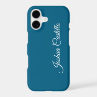 Ocean Blue Calligraphy Simple Professional Name