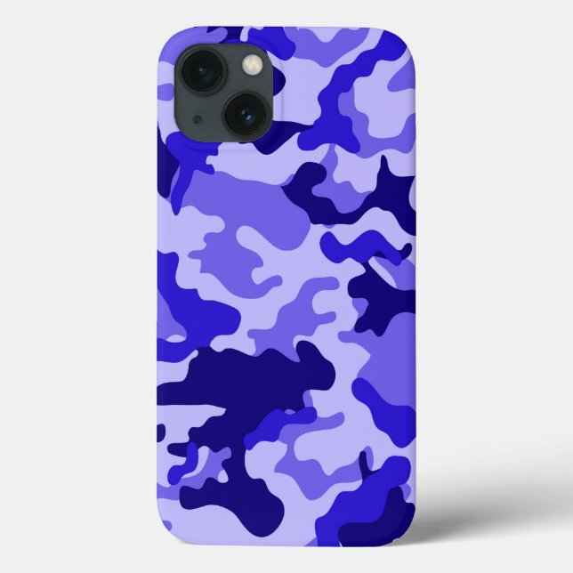 Ocean Blue Camo Pattern Case-Mate iPhone Case (Back)
