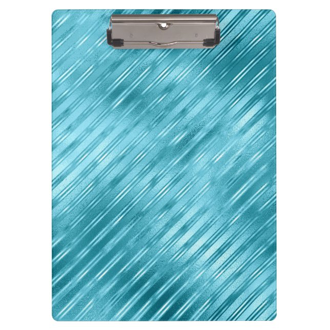 Ocean Blue Colour Abstract Watercolor Pattern Clipboard (Front)