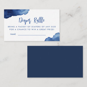 Ocean Blue Diaper Raffle  Enclosure Card