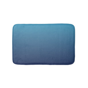 Ocean blue gradient template bath mat