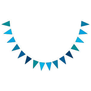 Ocean Blue Gradient Theme Triangular Banner