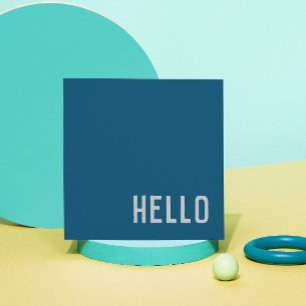 Ocean Blue - HELLO Square Business Card
