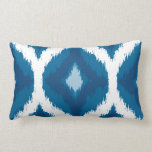 Ocean Blue Ikat Modern Ethnic Geometric Print Lumbar Cushion<br><div class="desc">Check out www.zazzle.com/Sweetbriar_Drive for so many other beautiful styles,  items & colours! © SweetbriarDrive 2014. Do not copy.</div>