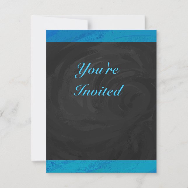 Ocean Blue Invitation (Front)