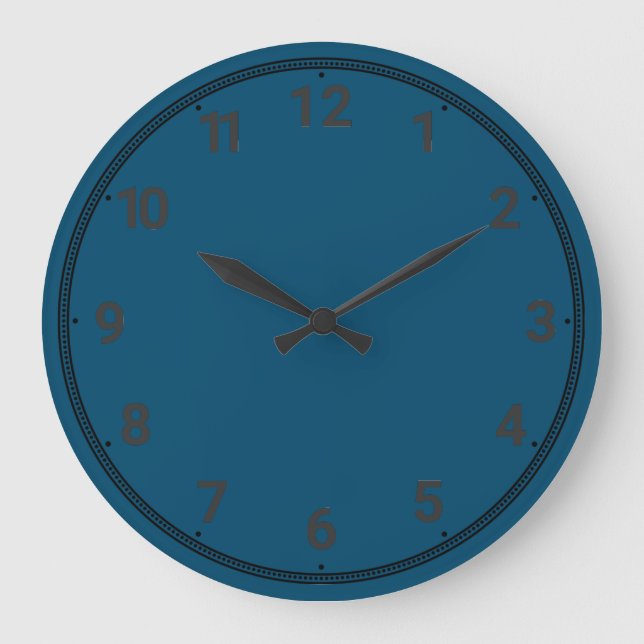 Ocean blue large clock (Front)