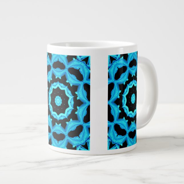 OCEAN BLUE LARGE COFFEE MUG (Front Right)
