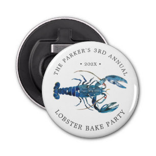 Ocean Blue Lobster Bake Custom Bottle Opener