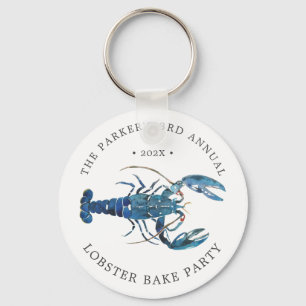 Ocean Blue Lobster Bake Key Ring