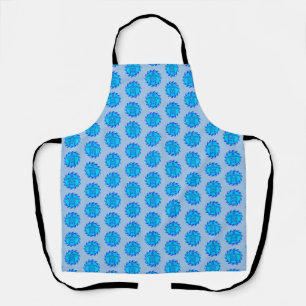 Ocean Blue Maori Sun Tribal Turtles Apron