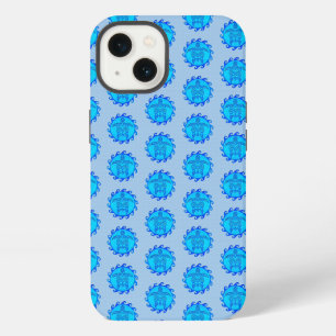 Ocean Blue Maori Sun Tribal Turtles iPhone 13 Case