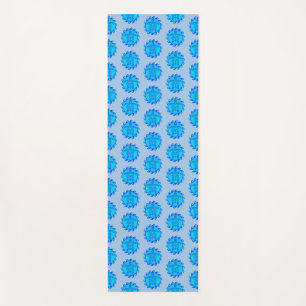 Ocean Blue Maori Sun Tribal Turtles Yoga Mat