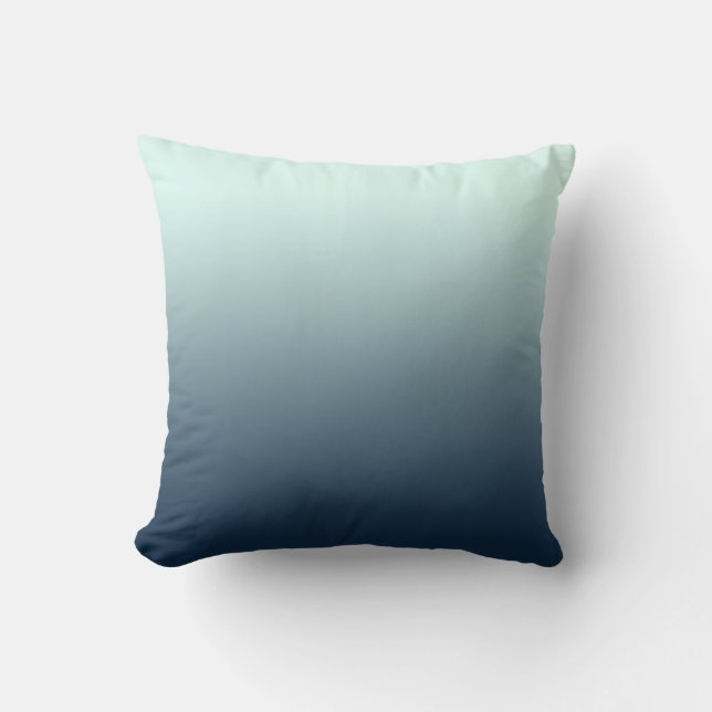 Ocean Blue Ombre Cushion (Front)