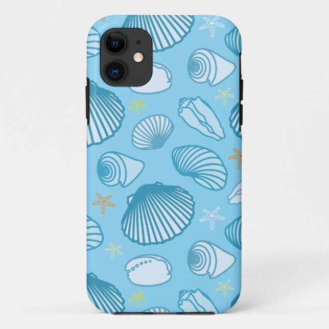 Ocean Blue Pattern Case-Mate iPhone Case (Back)