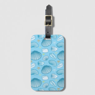 Ocean Blue Pattern Luggage Tag