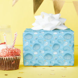 Ocean Blue Pattern Wrapping Paper