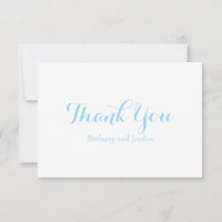 Ocean Blue Personalised Thank You Notes
