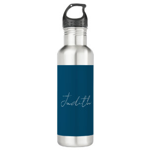 Ocean Blue Professional Calligraphy Add Name 710 Ml Water Bottle