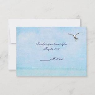 Ocean Blue RSVP Card