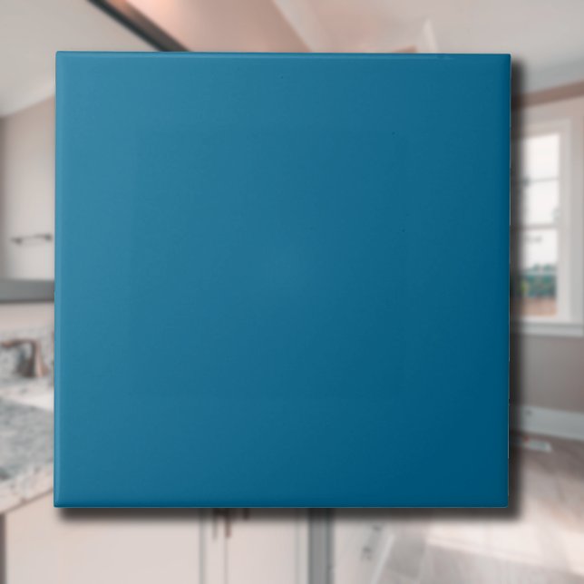 Ocean Blue Solid Colour | Classic | Elegant Ceramic Tile (Creator Uploaded)