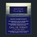 Ocean Blue, Travel Agent Advertising Flyer<br><div class="desc">Ocean Blue,  Travel Agent Advertising Flyers By The Business Card Store.</div>