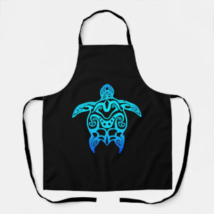 Ocean Blue Tribal Hawaiian Sea Turtle Apron