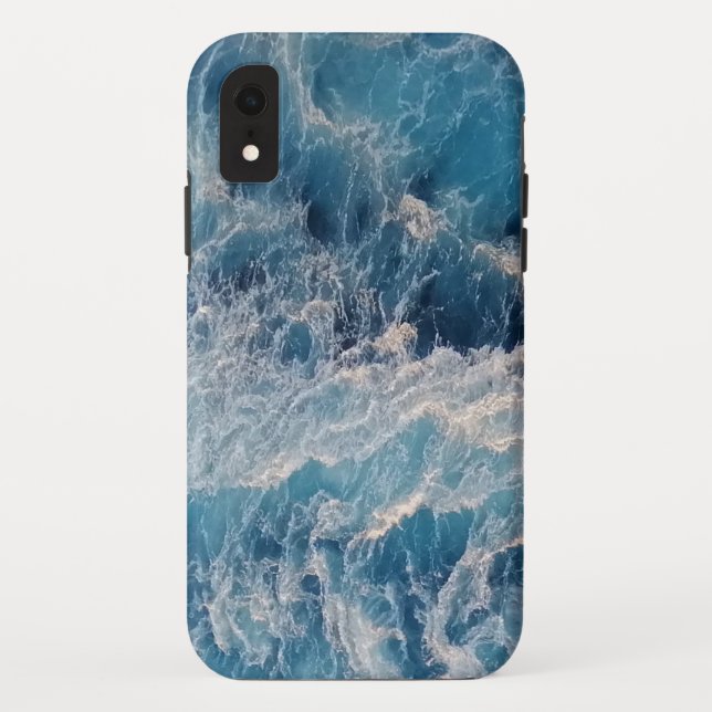 Ocean Blue Waves Case-Mate iPhone Case (Back)
