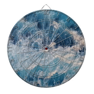 Ocean Blue Waves Dartboard