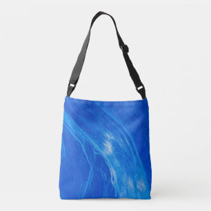 Ocean Blue Waves Summer Time Crossbody Bag