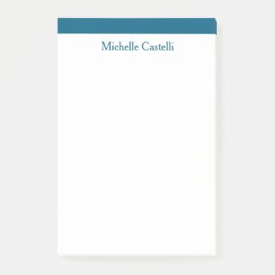 Ocean Blue & White Professional Unique Classical Post-it Notes