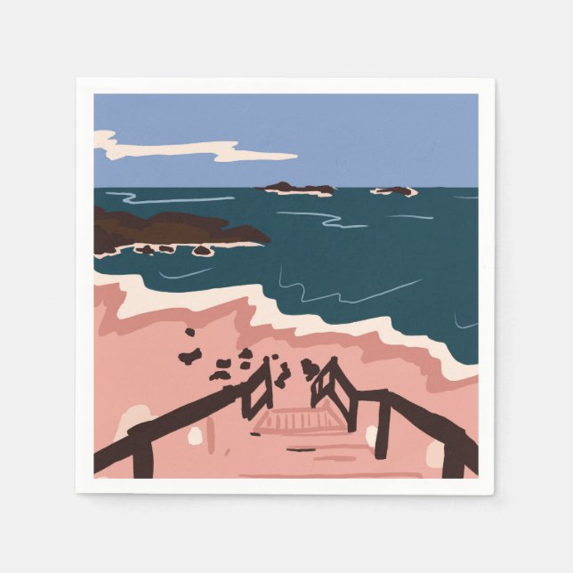 Ocean Blues Napkin (Front)