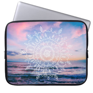 Ocean Boho Mandala Laptop Sleeve