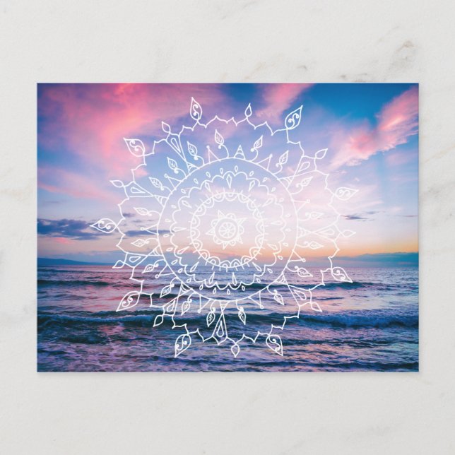 Ocean Boho Mandala | Postcard (Front)