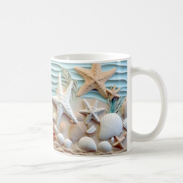 Ocean Breeze Seashell Mug (Right)