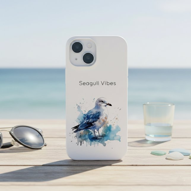 Ocean Breeze: Watercolor Seagull Case-Mate iPhone Case (Creator Uploaded)